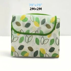 Extra Large Outdoor Picnic Blanket, Camping, Beach, BBQ Mat - Heavy-Duty Portable Indoor - Large Gathering, Parties (Color: Leaves)